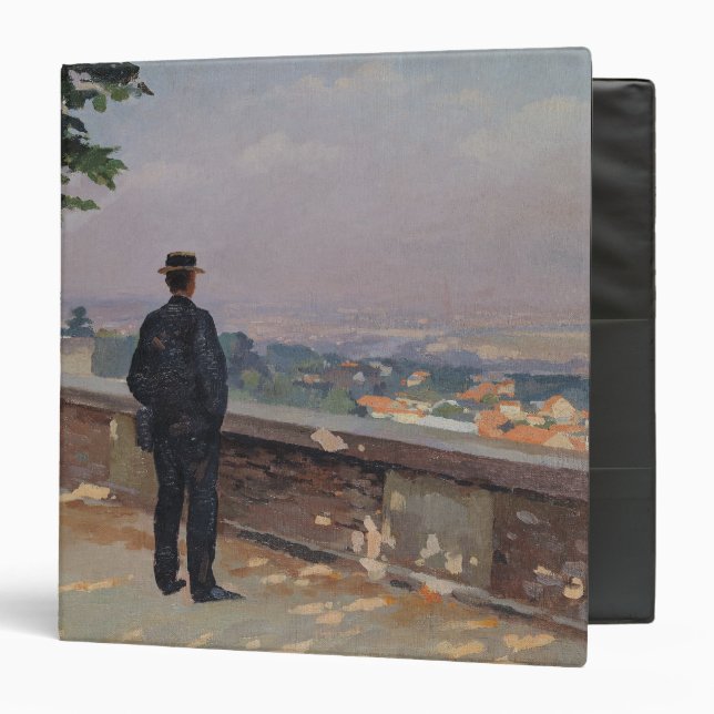Paris from the observatory at Meudon 3 Ring Binder (Front/Inside)