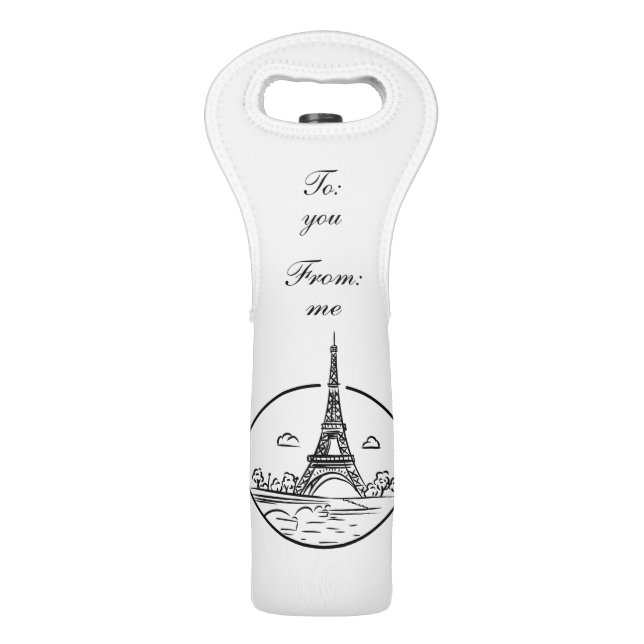 Paris Gift Wine Bag (Front)