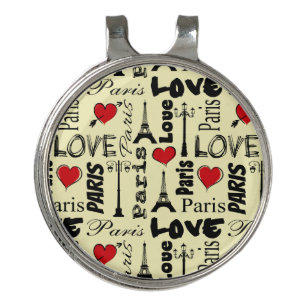 Paris Golf Hat Clip