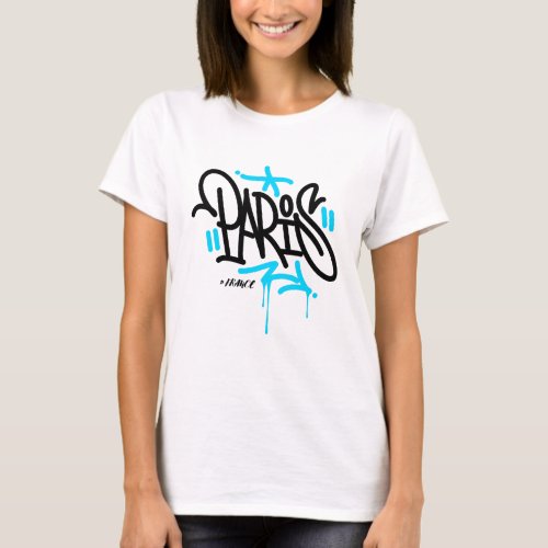 Paris Graffiti Tee T_Shirt