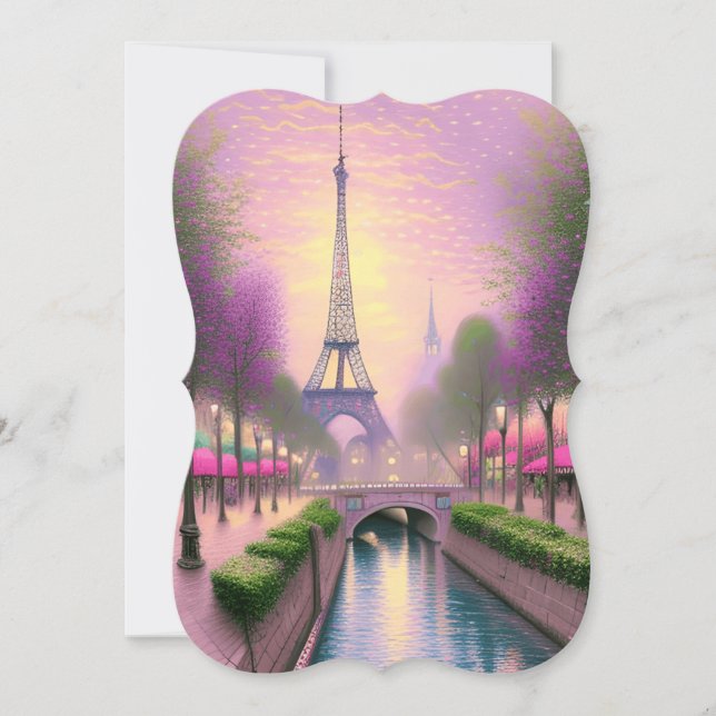  Paris Graphic Note Card (Front)