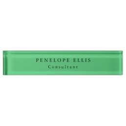 Paris Green Unique Original Classical Professional Desk Name Plate