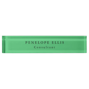 Paris Green Unique Original Classical Professional Desk Name Plate