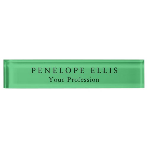 Paris Green Unique Original Classical Professional Desk Name Plate