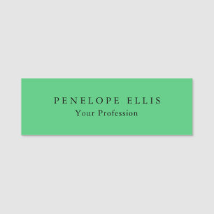 Paris Green Unique Original Classical Professional Name Tag