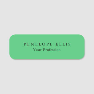 Paris Green Unique Original Classical Professional Name Tag