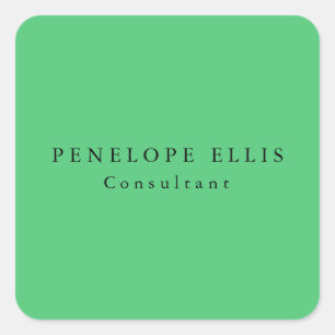 Paris Green Unique Original Classical Professional Square Sticker