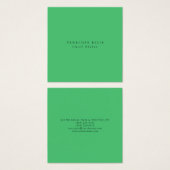 Paris Green Unique Original Classical Profile Card (Front & Back)