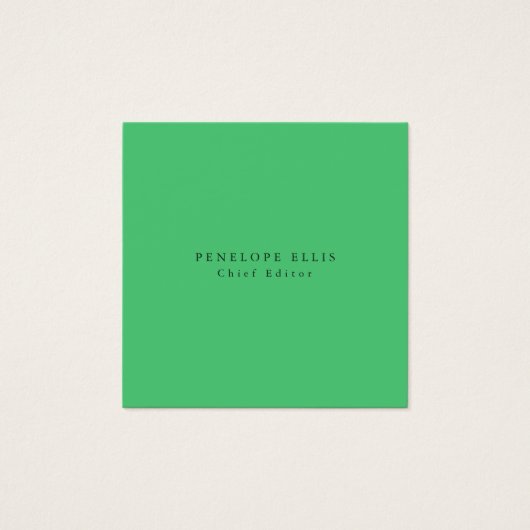 Paris Green Unique Original Classical Profile Card (Front)