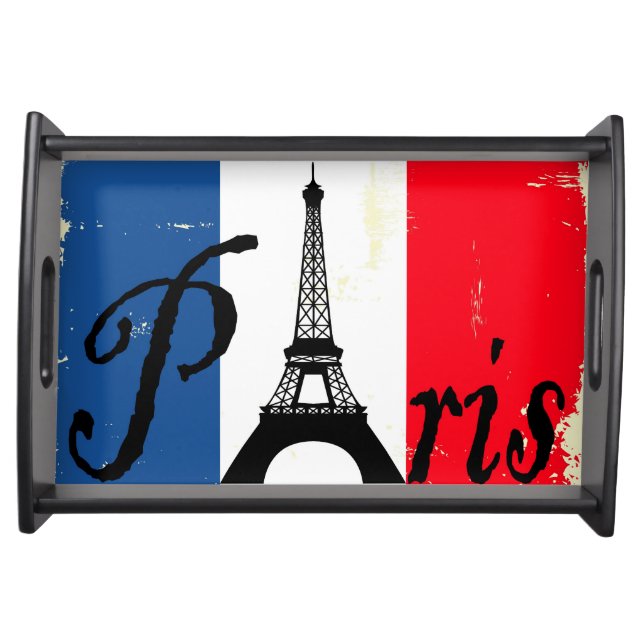 Paris grunge serving tray (Front)