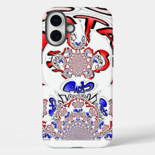 Paris Hakuna Matata Paris Blue Red White.png iPhone 16 Plus Case
