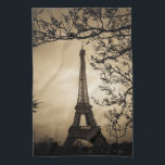 Paris Hand Towel<br><div class="desc">Antique style picture of the Eiffel Tower in Paris, France</div>