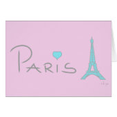 Paris Heart Eiffel Tower (Front Horizontal)