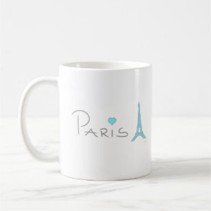 Paris Heart Eiffel Tower Coffee Mug