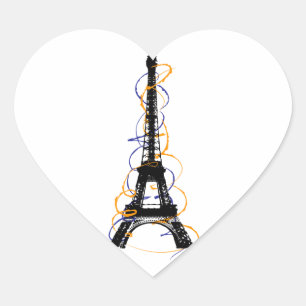 Paris Heart Sticker