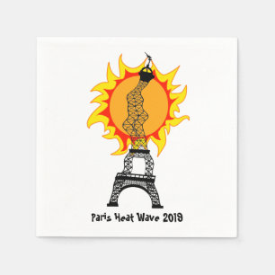 Paris Heat Wave 2019 Napkins