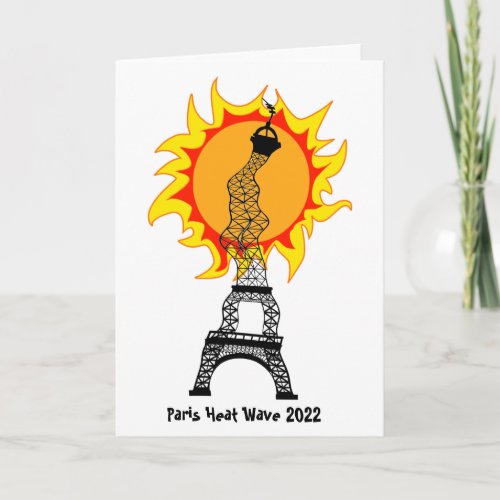 Paris Heat Wave 2022 Card