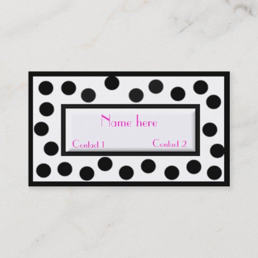 Customizable Paris High Fashion Calling Card Business Card