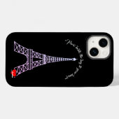 "Paris holds the key to your heart", iPhone Case (Back (Horizontal))