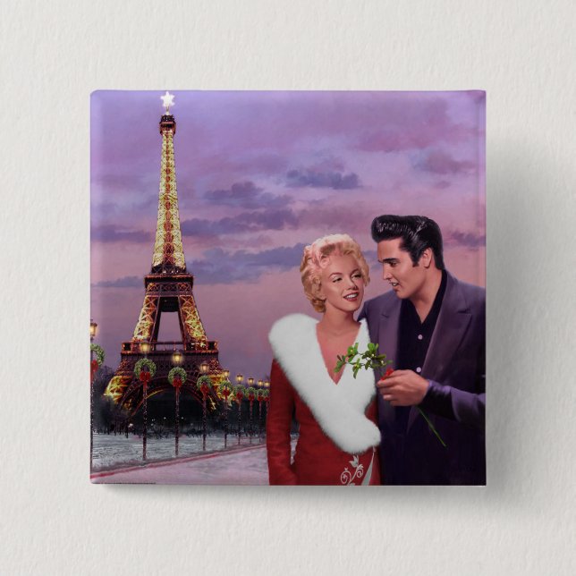 Paris Holiday Button (Front)