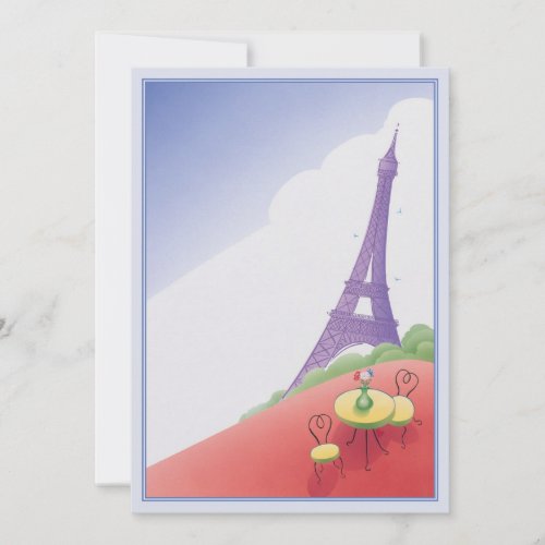 Paris Holiday  Invitation