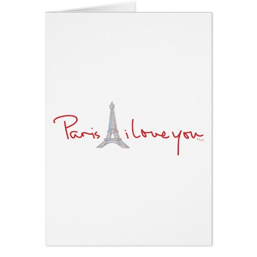 Paris I love you Cards (Front)