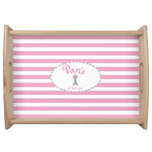 Paris I love you, Eiffel Tower - France Serving Tray