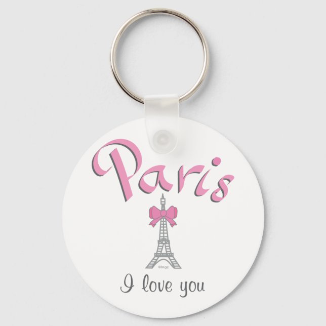 Paris I love you Keychain (Front)