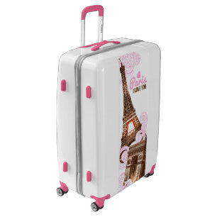 Paris I Love You Luggage