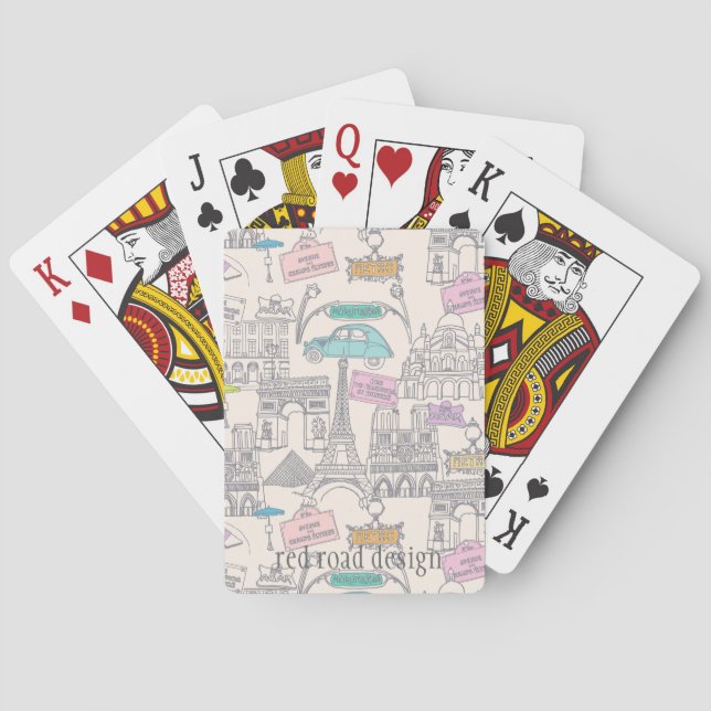 Paris Icons Playing Cards (Back)