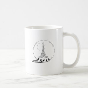 paris in a glass ball coffee mug