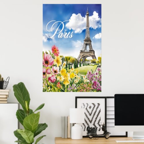 Paris In Bloom Poster