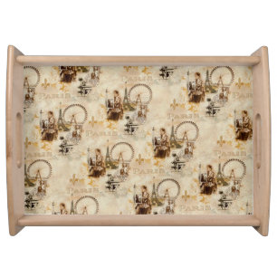 Paris in Brun Serving Tray