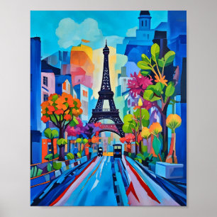 Paris in Color Print, Value Poster Paper (Matte)