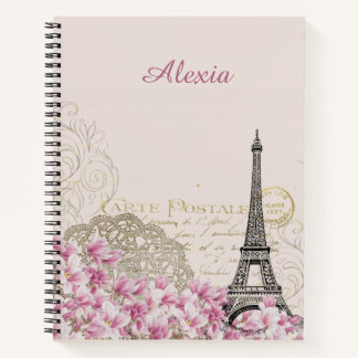 Paris in flowers | your name notebook
