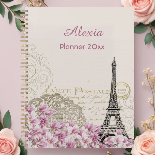 Paris in flowers | your name planner (Creator Uploaded)