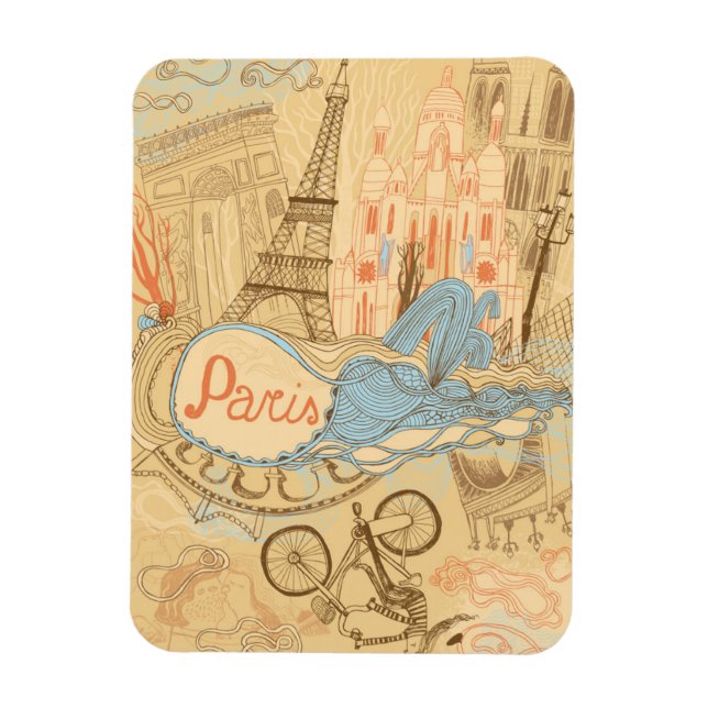 Paris in France Magnet (Vertical)