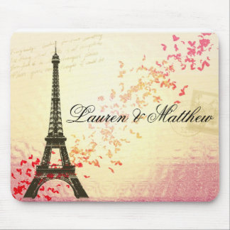 Paris in Love - Eiffel Tower Mouse Pad