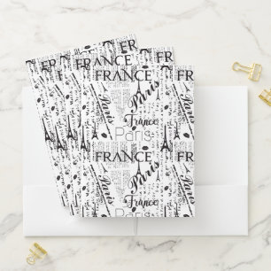 Paris in Love Pocket Folders