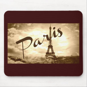 Paris in Sepia Mouse Pad