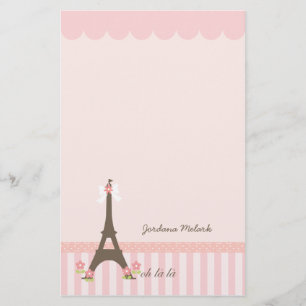 Paris in Spring Girly Stationery