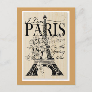 Paris in Spring Postcard