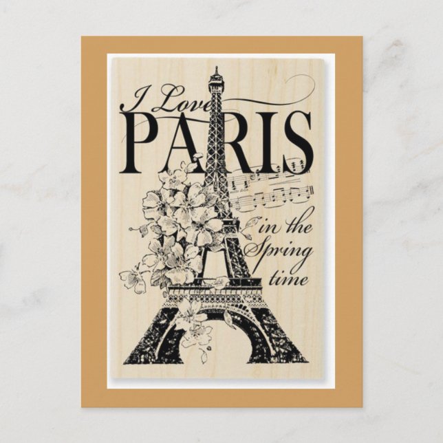 Paris in Spring Postcard (Front)