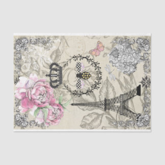 Paris in Spring Vintage Decoupage Tissue Paper