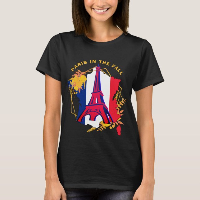 PARIS IN THE FALL French T-Shirt (Front)