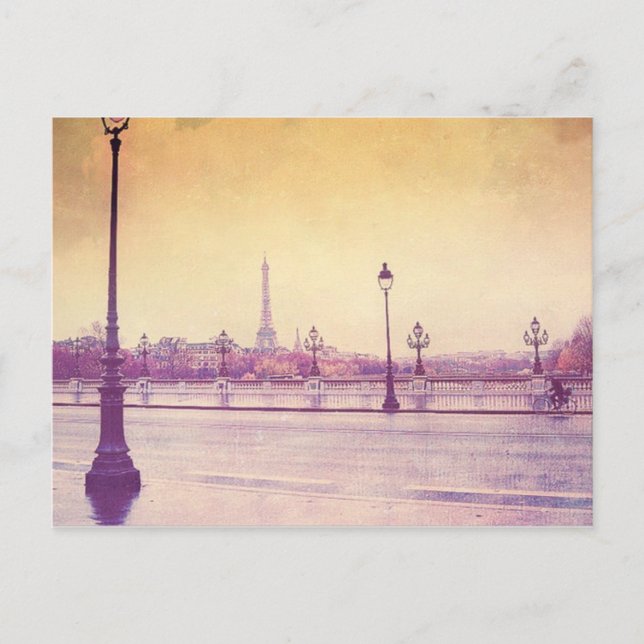 Paris in the Rain Postcard (Front)