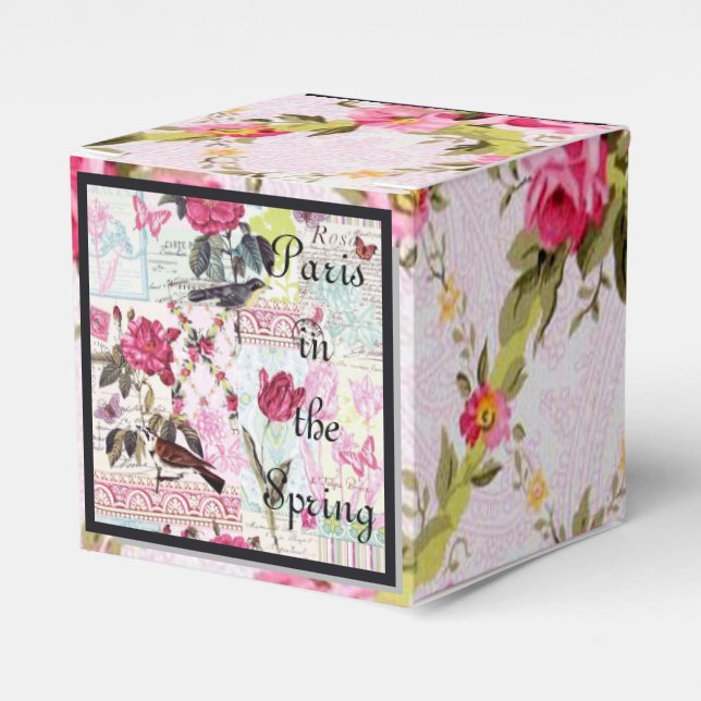 Paris in the Spring Favor Boxes (Front Side)