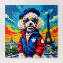 PARIS IN THE SPRING TIME-POODLE