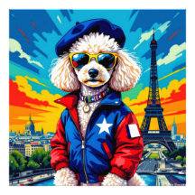 PARIS IN THE SPRING TIME-POODLE