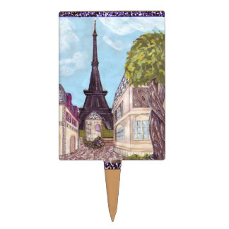Paris Inspired Eiffel Tower Cake Pick